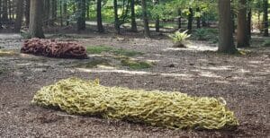 Egied Simons, Coils (2017) (geel) Lustwarande, Tilburg, Disruption