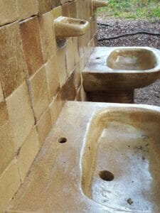 Daniel Dewar & Grégory Gicquel, Stoneware Mural with Sinks (2016)