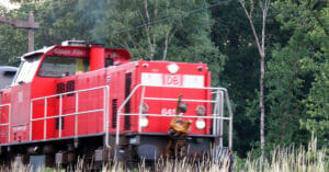 Dieselloc Klaas Abel, DB Cargo 6455, Brabantroute, Tilburg, Zwartvenseweg, oostwaarts, 2021-07-07 (HB)