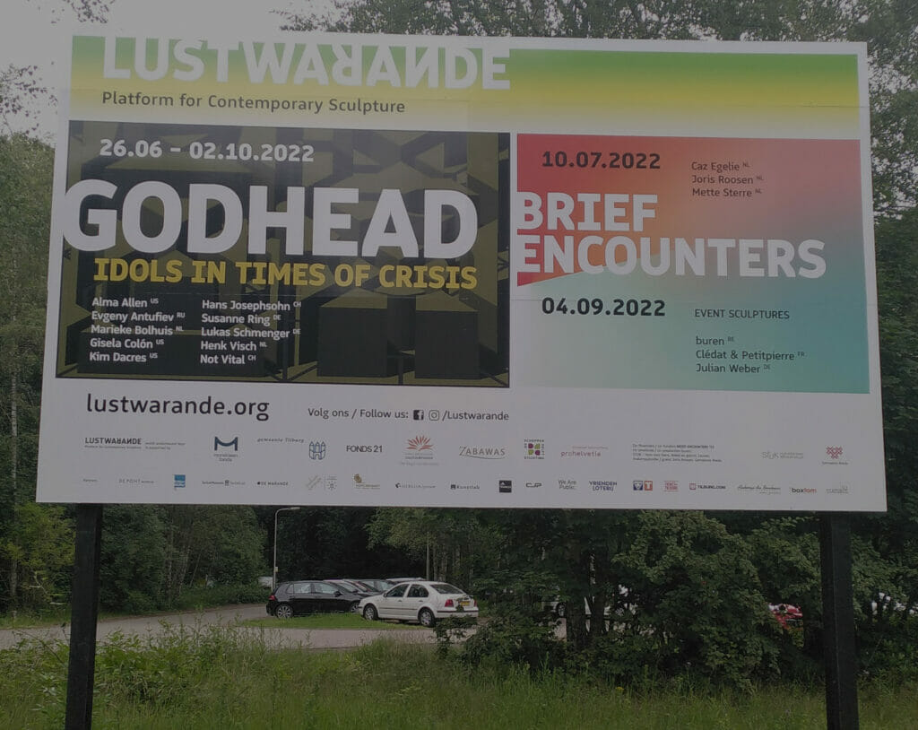 Lustwarande 2022, GODHEAD, billboard, Warandelaan, week 25-2022
