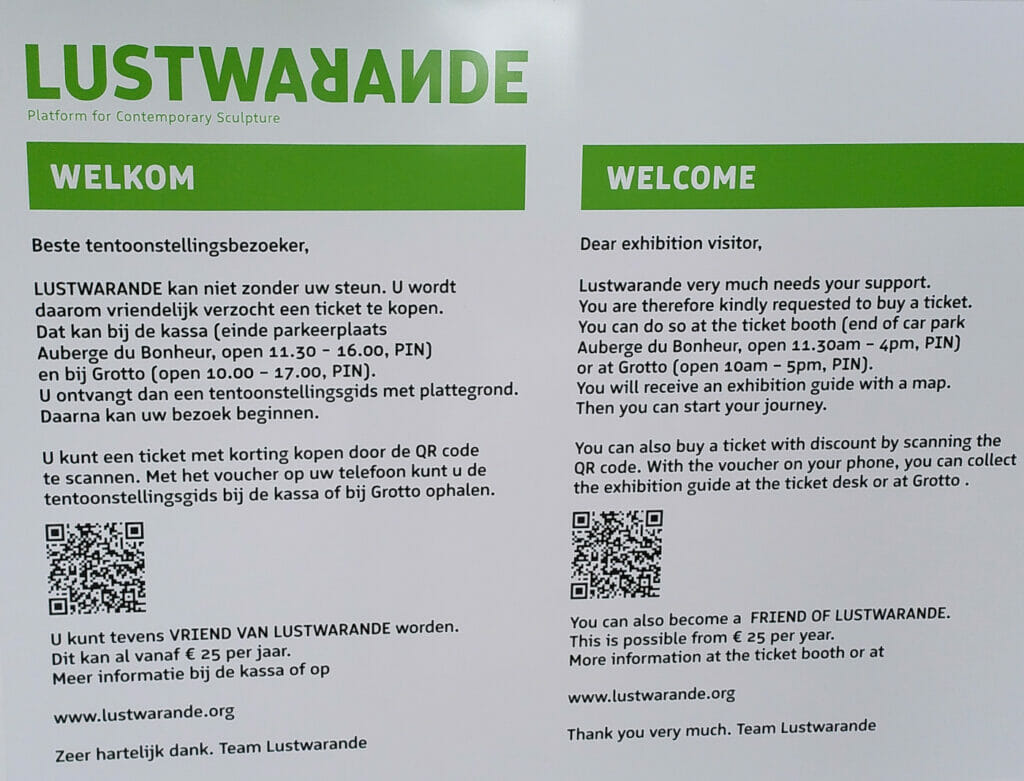 Lustwarande, Tilburg, Vriend worden, bord, info, 2022-06-21 (HB)
